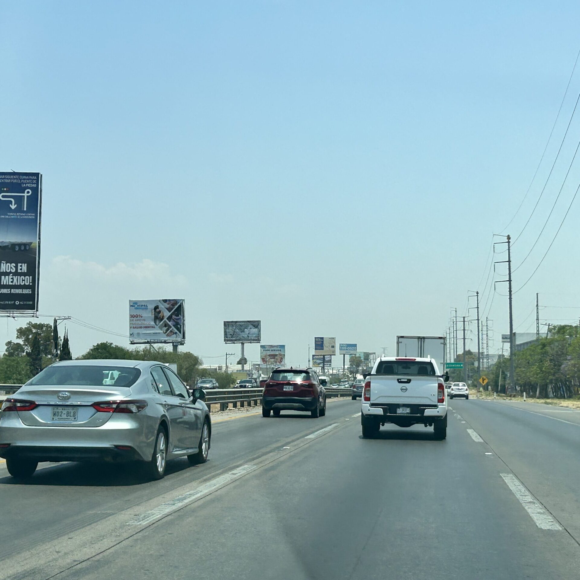 Lateral Autop. Mex-Qro, km 198+600, El Carmen